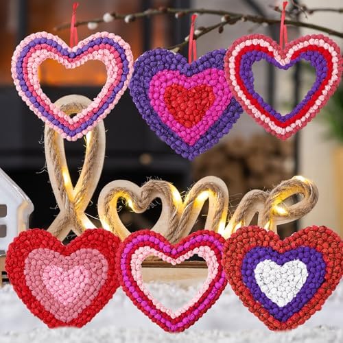 Jetec 24 Piece Heart Shaped Craft Kit with Tissue Paper