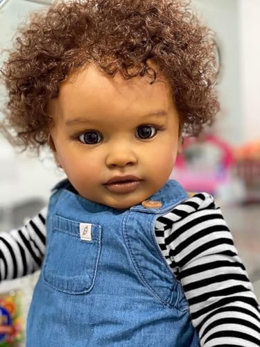 RXDOLL Reborn Baby Doll Black Boy 26 Inch Realistic