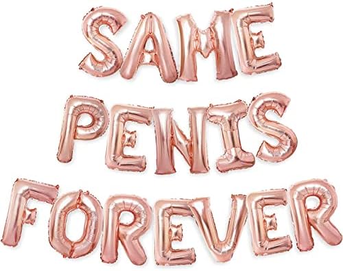 PartyForever Bachelorette Balloons Rose Gold 16 Letters Set