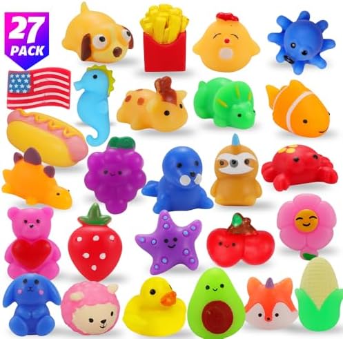 27 Pack Squishy Toys for Kids 8-12 Birthday Party Favors