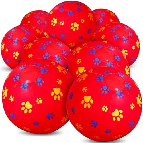 12 Pack Red Dog Paw Beach Balls for Kids 787 Inch