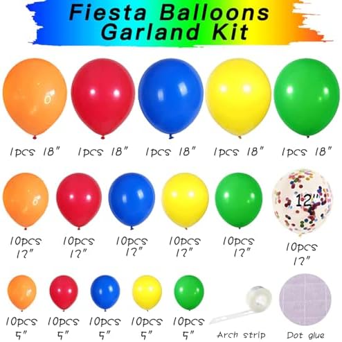 Rainbow Balloon Garland Arch Kit for Parties