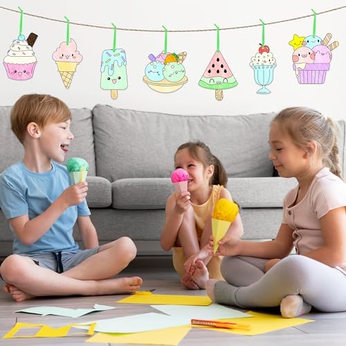 JAPBOR Ice Cream Coloring Craft Kit 83PCS