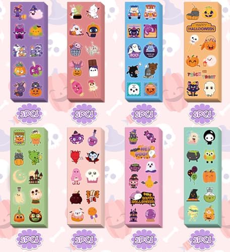 Halloween Stickers for Kids - 400PCS 40 Sheets Party Decorations