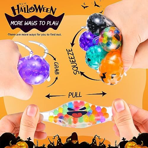 24 Pack Halloween Mini Squeeze Balls Stress Relief Set