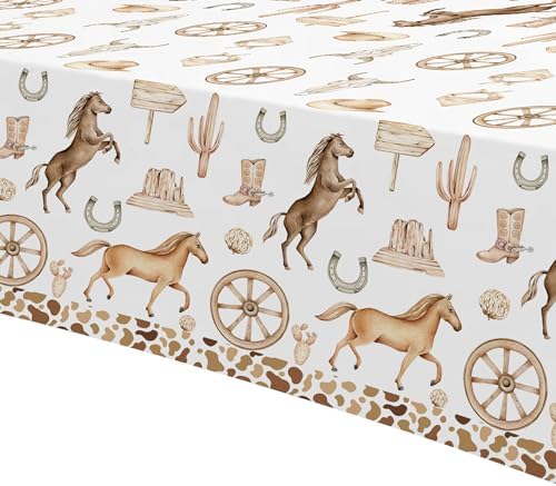 Western Cowboy Party Decorations Tablecloth 3 Pack