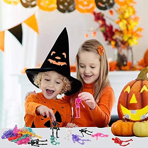 JOICEE 24PCS Halloween Stretchy Skeleton Toys