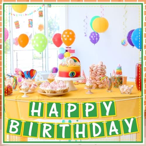 Breling Friends Birthday Banner Street Theme Decor