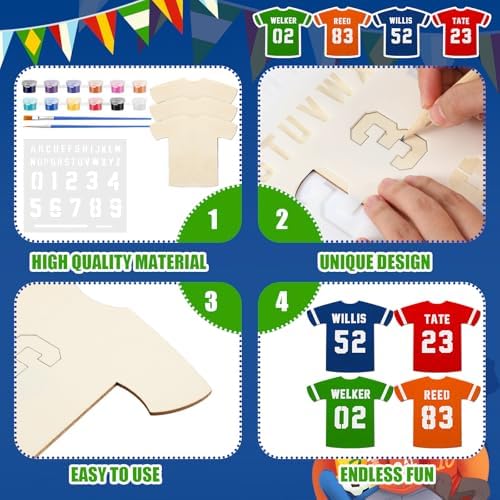 GlikCeil 36 Piece Sports Jersey Craft Kit