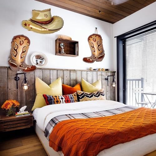 Lidmada 4Pcs Western Cowgirl Party Balloons