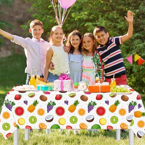 3Pcs Fruit Tablecloths Summer Party Decorations