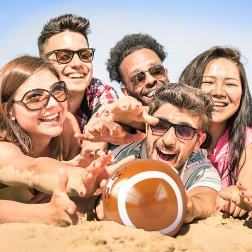 Durony 12 Inflatable Football Beach Balls