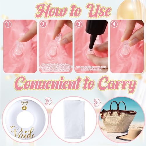 5 Pcs Bride Pool Float Funny Bachelorette Decorations