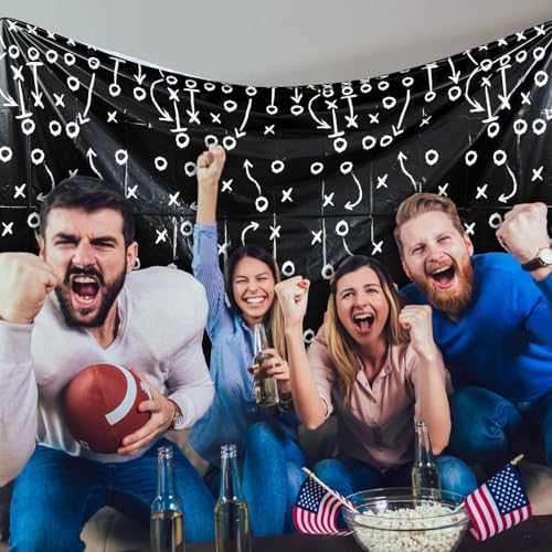 4 Pack Football Tablecloths for Parties