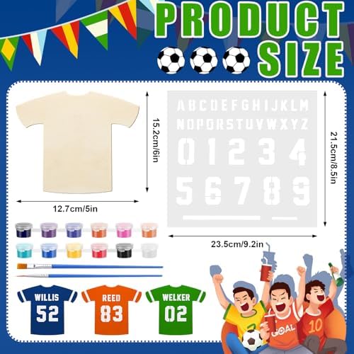 GlikCeil 36 Piece Sports Jersey Craft Kit