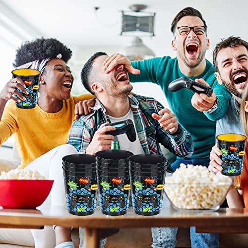 24 Piece 16 Oz Video Game Cups Party Favors Set