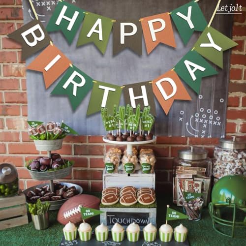 Letjolt Happy Birthday Banner Garland Decorations 13pcs