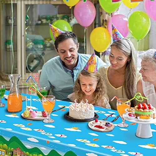 Gisgfim 3 Pcs School Bus Tablecloths Party Decor