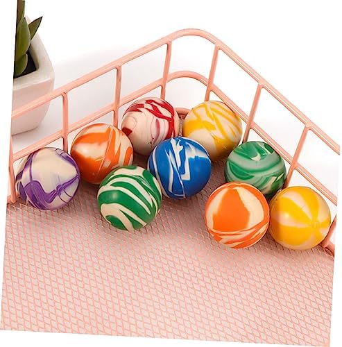 20pcs Assorted Bouncy Striped Balls for Kids