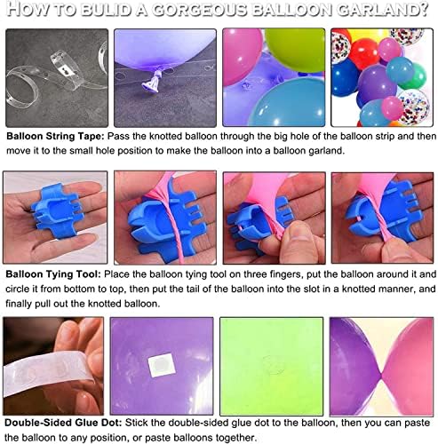Rainbow Balloon Garland Arch Kit for Parties