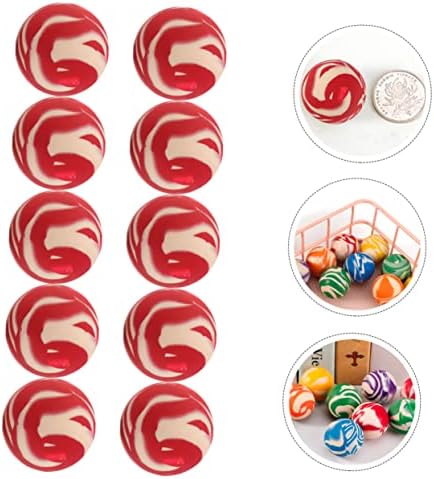 20pcs Assorted Bouncy Striped Balls for Kids