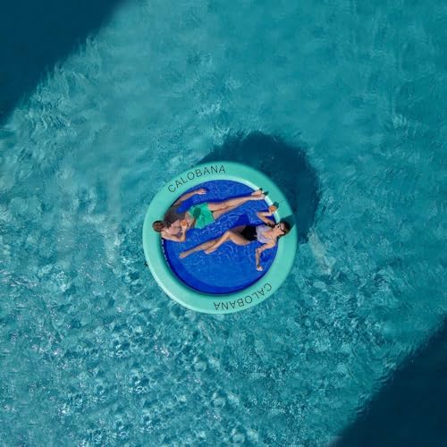 CALOBANA Round Floating Ring Inflatable Water Hammock for Adults