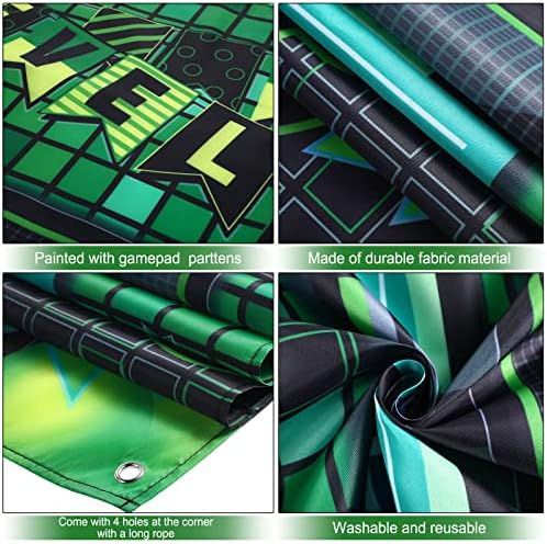Blulu Video Game Party Photo Banner Backdrop Decor