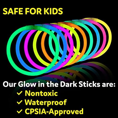 PartySticks 1000 Pack Glow in the Dark Light Up Sticks
