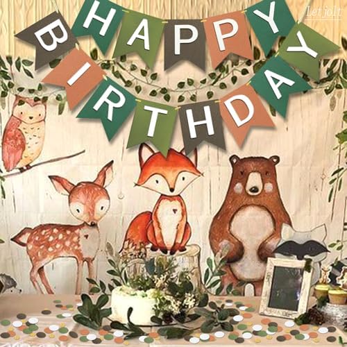 Letjolt Happy Birthday Banner Garland Decorations 13pcs