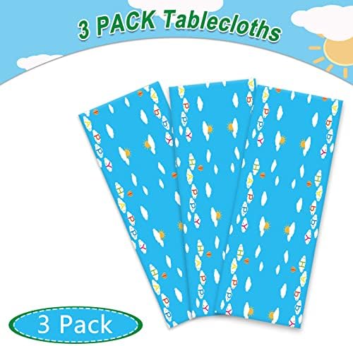 Gisgfim 3 Pcs School Bus Tablecloths Party Decor