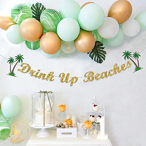 Drink Up Beaches Bachelorette Party Banner