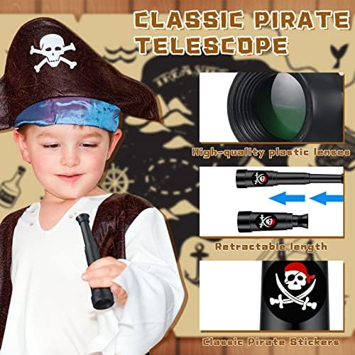50 Pcs Pirate Telescope for Party Favors