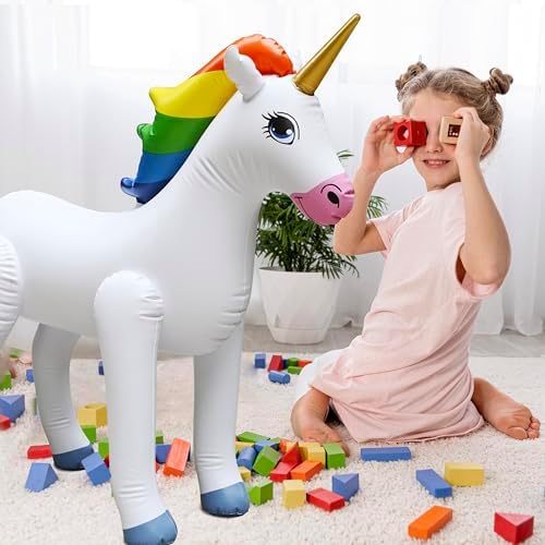 Jet Creations 30 Inch Inflatable Rainbow Unicorn