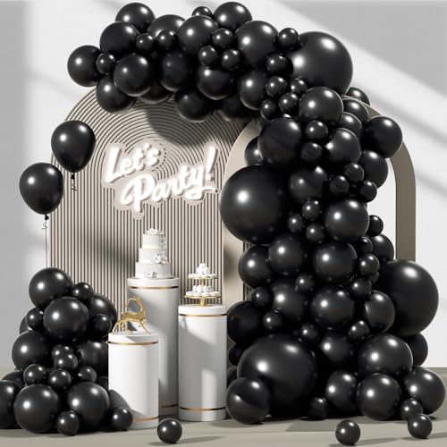 120pcs Black Balloon Arch Kit for Party Decorations