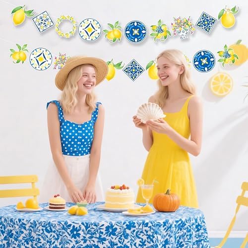 Capri Lemon Theme Party Decorations 4 Pack