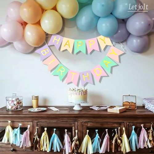 Letjolt Happy Birthday Banner Party Decorations