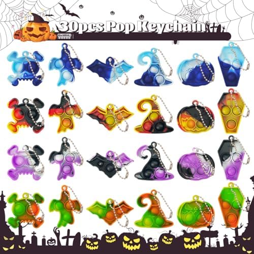 ONKULL Halloween Pop Fidget Toys 30 Pack Party Favors