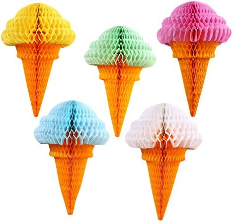 Zilue Ice Cream Decorations Set of 5 Mix