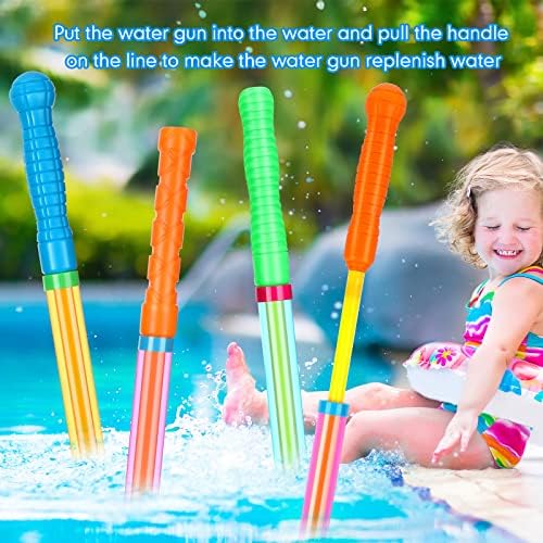 Wettarn 48 Pcs Crayon Water Guns for Summer Fun