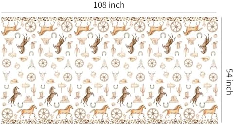 Western Cowboy Party Decorations Tablecloth 3 Pack