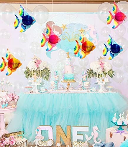 GuassLee 10pcs Tissue Fish Decorations 10 Inch