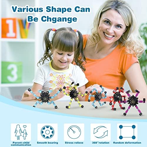 Zhanmai 64 Pack Transformable Fidget Spinners