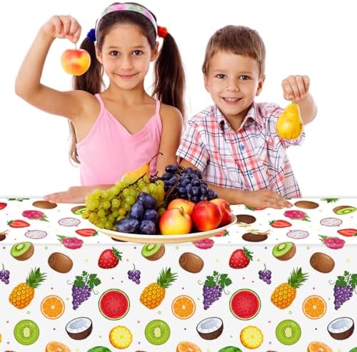 3Pcs Fruit Tablecloths Summer Party Decorations