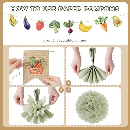 Kriyokiaa Farmers Market Baby Shower Decor Kit 12PCS