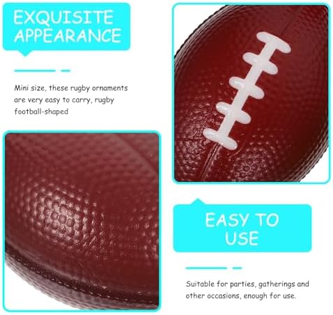 Didiseaon 6pcs Mini Rugby Football Stress Balls