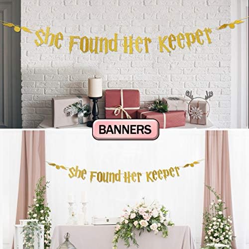 Gold Glitter Bachelorette Party Banner Decorations
