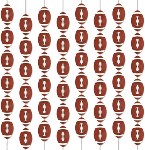 8 Pack Football Banners Garland Kit for Party Decorations