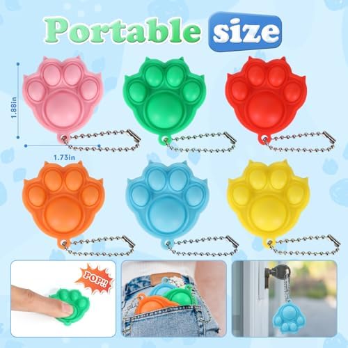 112pcs Mini Pop Fidget Toys Stress Relief Pack