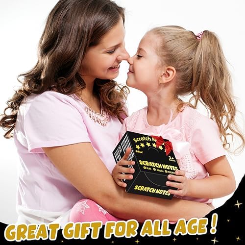 ZMLM Gold Scratch Art Notes 160 Pcs Mini Party Favors
