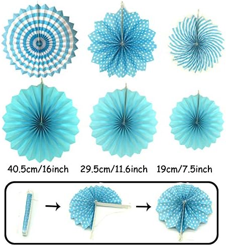 ZERODECO Blue Party Decorations 21 Pcs